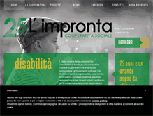 Tablet Screenshot of coopimpronta.it